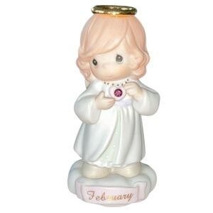 Precious Moments - Birth month February (with Amethyst Birthstone)